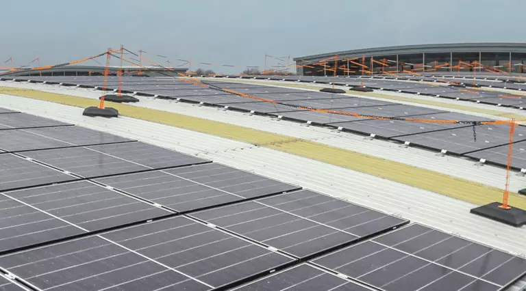 Solar array at Moog